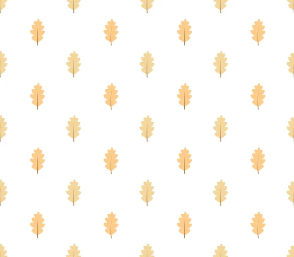 Höstens oaken lämnar seamless mönster — Stock vektor