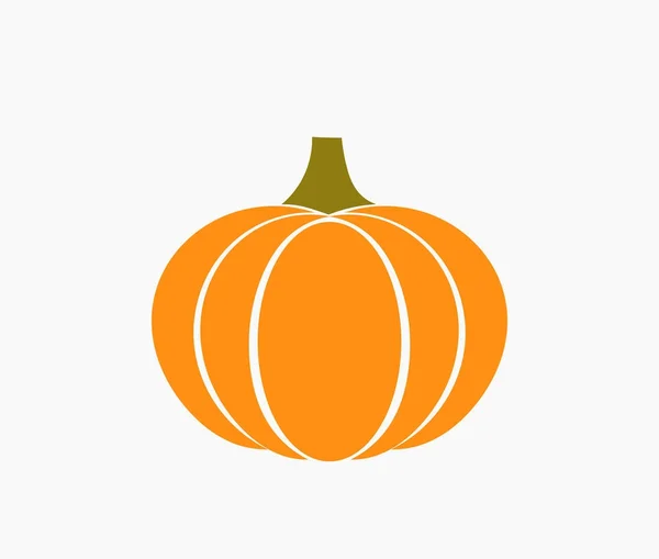 Automne orange citrouille icône — Image vectorielle