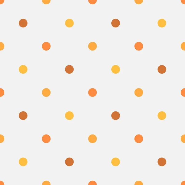 Herfst kleuren polka dots patroon — Stockvector