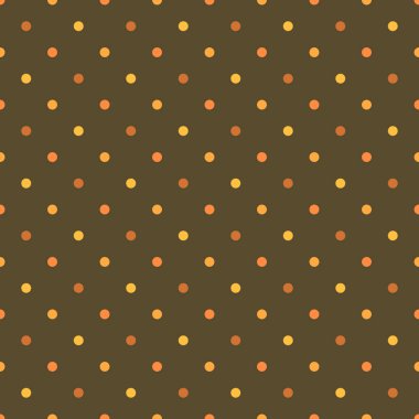 Lekeli sonbahar turuncu ve kahverengi deseni