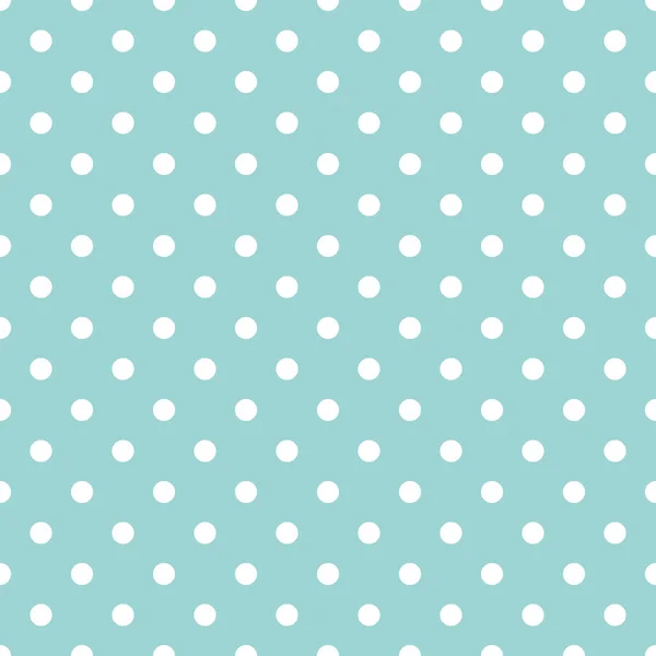 Polka dots blauw patroon. — Stockvector
