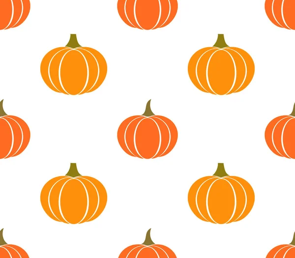 Patrón sin costuras de calabazas de otoño — Vector de stock