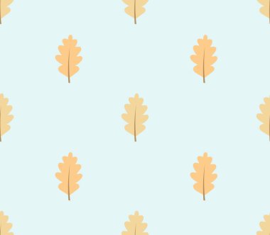 seamless modeli sonbahar meşe yaprakları