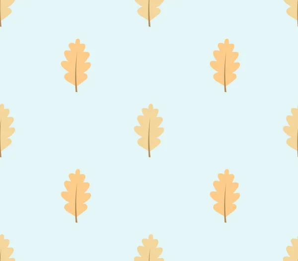 Herfst Eikenloof naadloze patroonmodèle sans soudure de feuilles de chêne automne — Stockvector