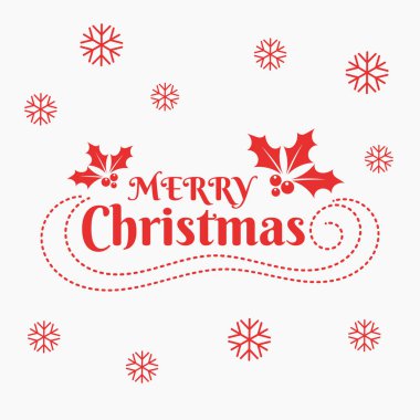 Neşeli Noel düz tasarım Noel kartı