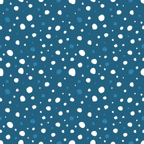 Snow fall naadloze patroon — Stockvector