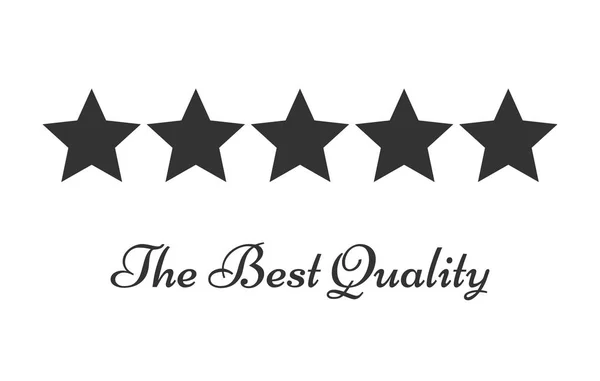 Beş yıldız sembolü kalite değerlendirme