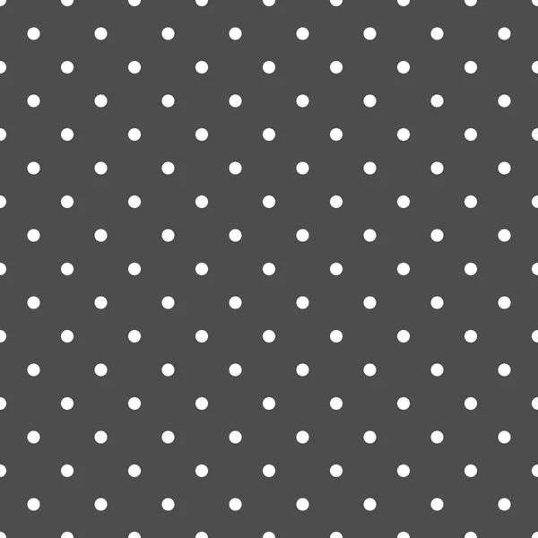 White polka dots on grey background — Stock Vector