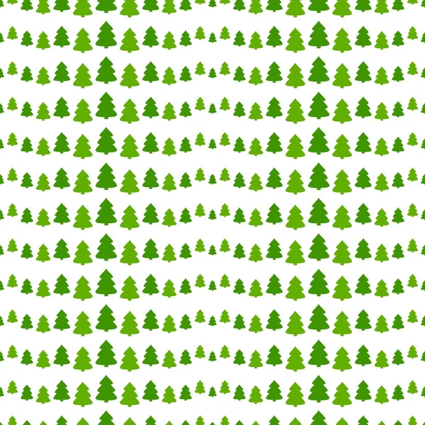 クリスマス ツリーと緑のパターン — ストックベクタ