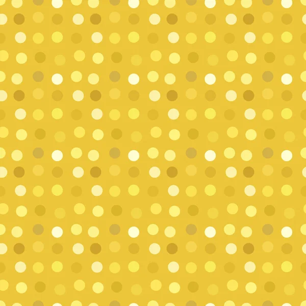 Polka dots goud glitter — Stockvector