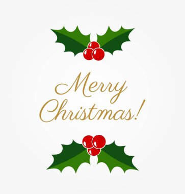 Noel holly tebrik kartı
