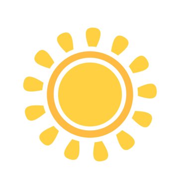 Sarı güneş simgesi