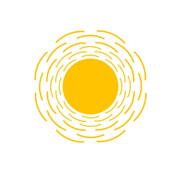 Abstract sun flat icon — Stock Vector