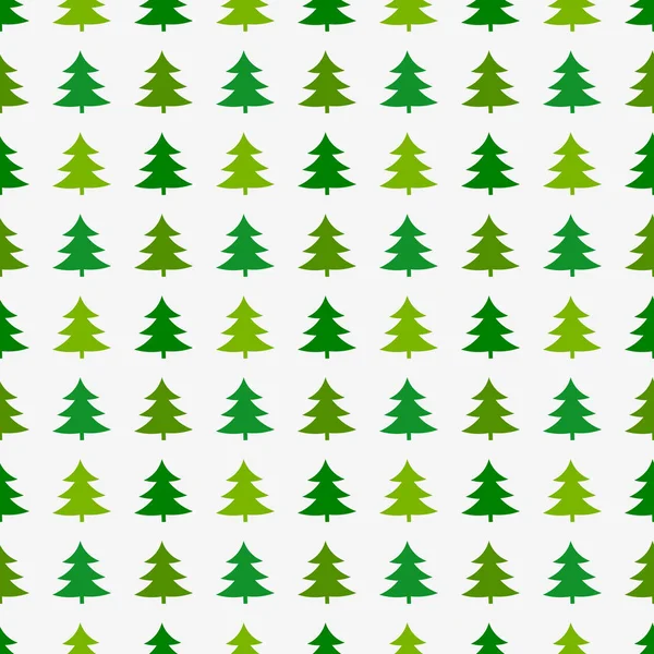 Christmas trees green pattern. — Stock Vector