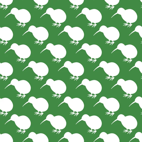 Kiwi uccello modello senza soluzione di continuità . — Vettoriale Stock