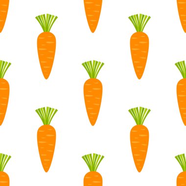 Turuncu havuç, dikişsiz sebze deseni