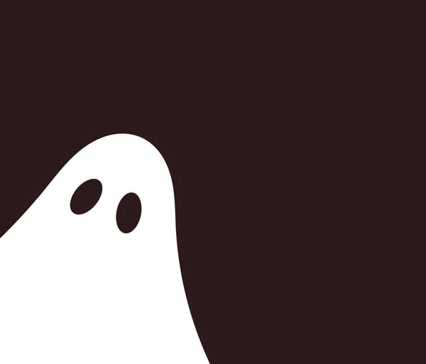 Fantasma espeluznante en el fondo oscuro . — Vector de stock