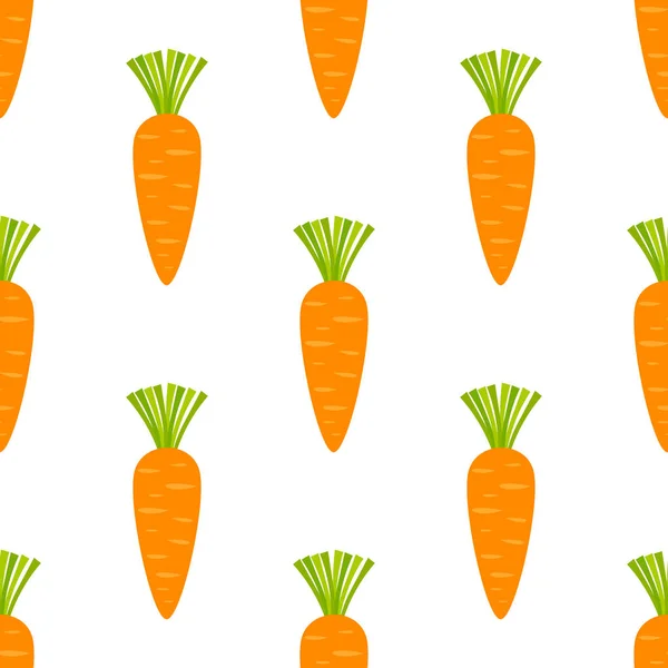 Carotte orange motif sans couture légume — Image vectorielle