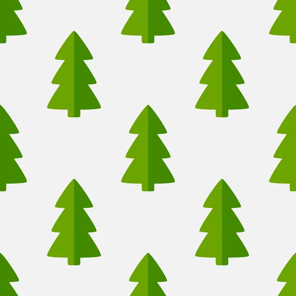 Kerstmis bomen naadloze patroon. — Stockvector