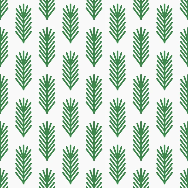 Branches de sapin de Noël motif rétro sans couture . — Image vectorielle