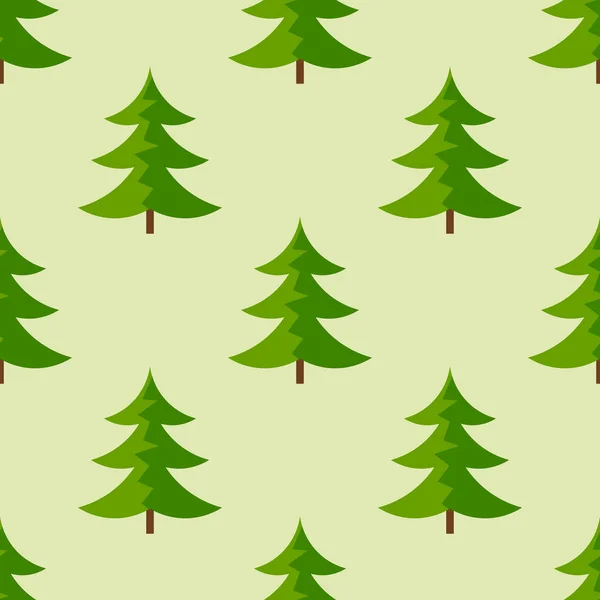 Árvores de Natal sem costura padrão . — Vetor de Stock
