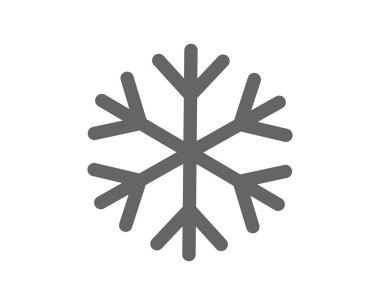 Kar tanesi basit simgesi.