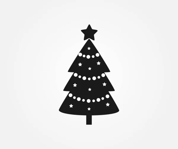 Karácsonyfa ikon. — Stock Vector