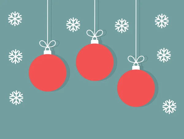 Baubles ornamenti di Natale, sfondo vacanza . — Vettoriale Stock