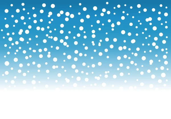 Falling snow winter background. — Stock Vector