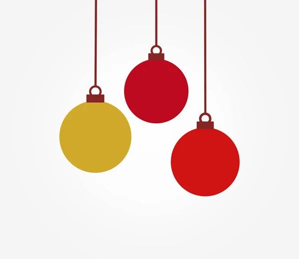 Palline di Natale ornamenti carta . — Vettoriale Stock