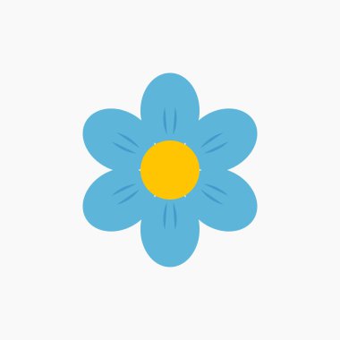 Mavi papatya çiçeği simgesi.