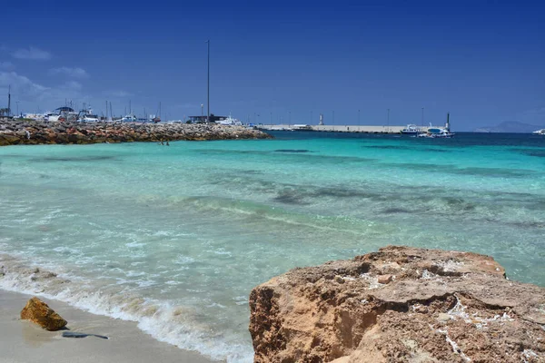 Beach Balearic Sea Lanscape Formentera Island — Stock Photo, Image