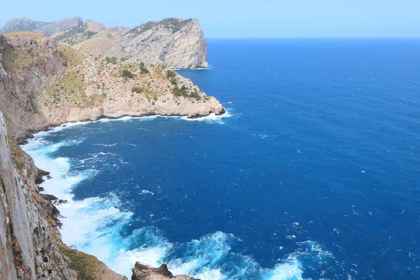 マヨルカ島 スペインのキャップ フォルメンター 風光明媚な海の景色 — ストック写真