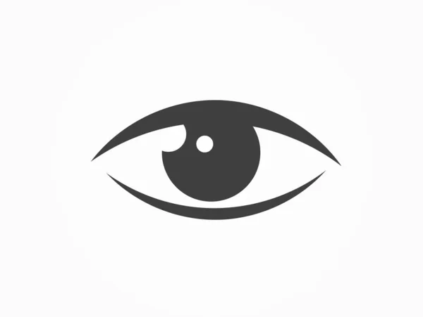 Eye Black Icon Vector Illustration — Stock Vector