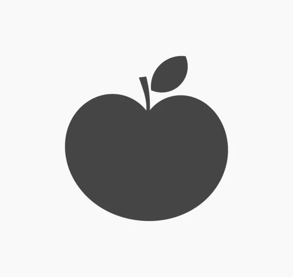 Ikonen För Svarta Äpplen Vektorillustration — Stock vektor