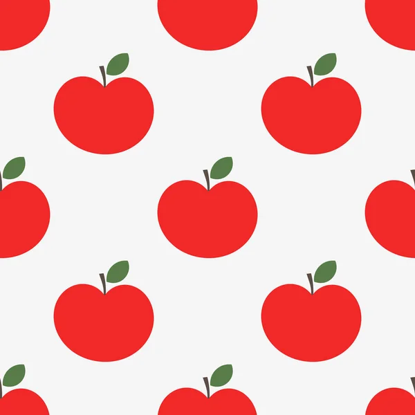 Κόκκινα Μήλα Χωρίς Ραφή Μοτίβο Εικονογράφηση Διανύσματος — Διανυσματικό Αρχείο