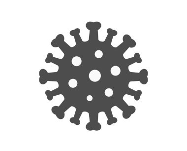 Coronavirus virüsü SARS-CoV-2 model şekli. Vektör illüstrasyonu.