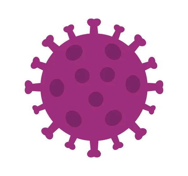 Forma Del Símbolo Del Virus Coronavirus Ilustración Vectorial — Vector de stock