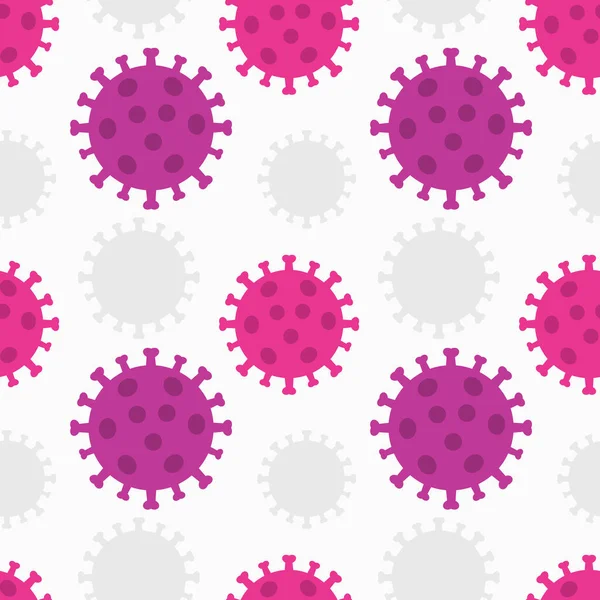 Coronavirus Virus Seamless Pattern Vector Illustration — Stock Vector