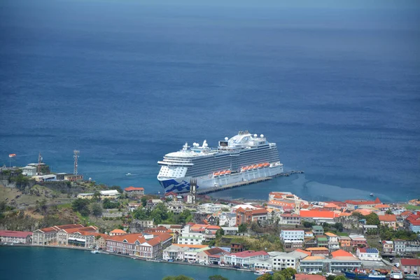 Grenada Caribbean March 2017 Royal Princess Ship Saint George Port — Stock Photo, Image