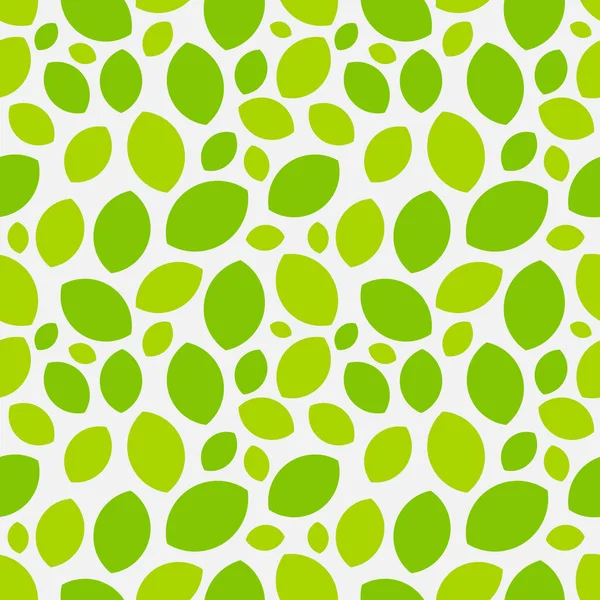 Green Leaves Seamless Pattern Vector Illustration — Stock Vector