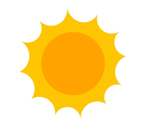 Іконка Сонячної Мультфільму Намальована Векторні Ілюстрації — стоковий вектор