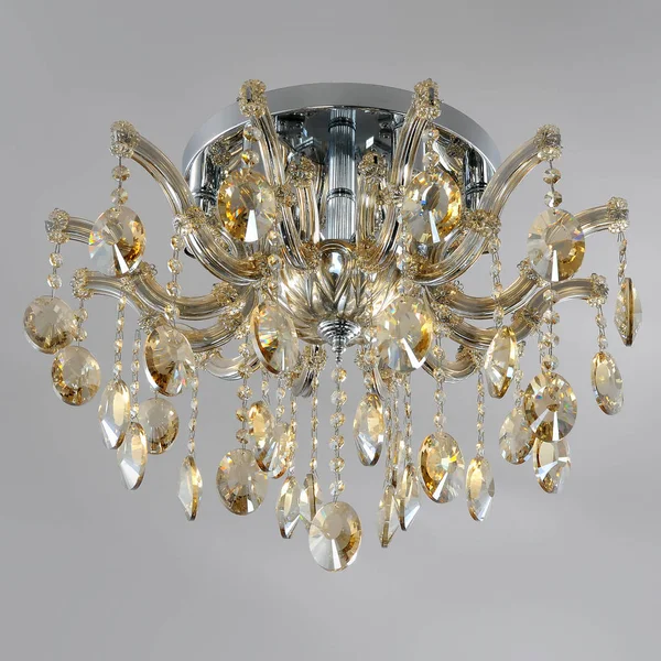 Crystal chandeliers lighting for interior spaces — Stock Photo, Image