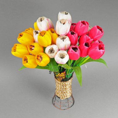 Masa lambası buket çiçek