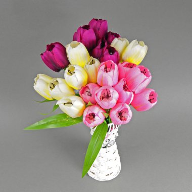 Masa lambası buket çiçek