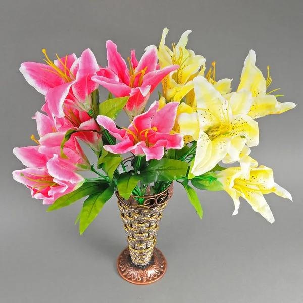 Masa lambası buket çiçek