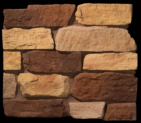 Kőből és téglából falazott falakba — Stock Fotó