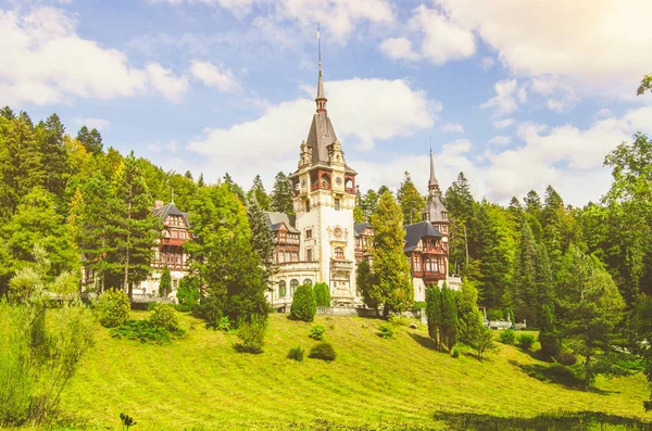 Peles Castle Romania Built 19Th Century Royal House Neo Renaissance — Stock Photo, Image