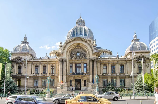 Bucharest Romania September 9Th 2017 Cec Palace Built Eclectic Classic — Stock Photo, Image