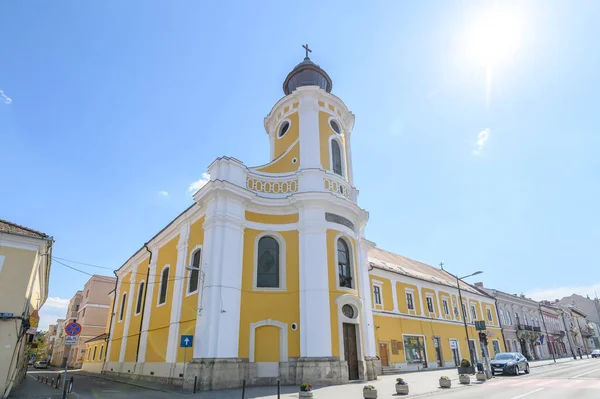 Cluj Napoca Rumunia Maja 2020 Katedra Przemienienia Pańskiego Lub Kościół — Zdjęcie stockowe